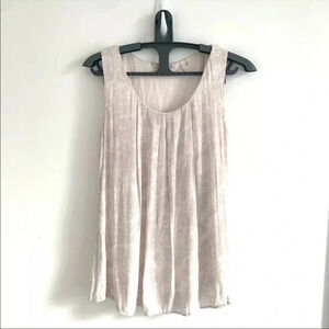 Y2K Summer Minimalist Pleated Tank Top Sleeveless Flowy Blouse Pastel
